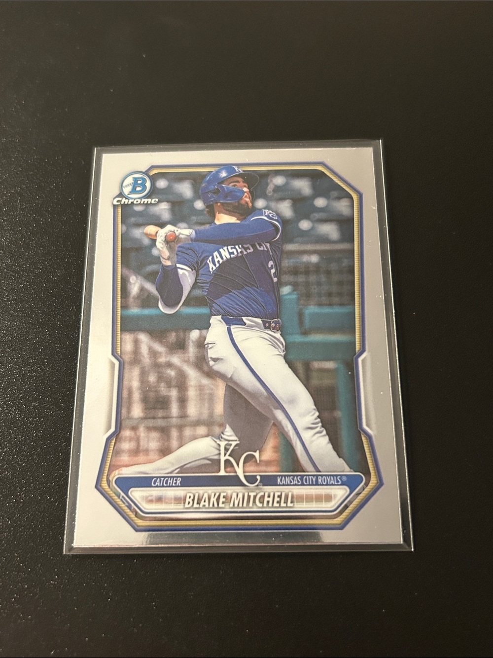 Topps Blake Mitchell Baseball Card — Blue & White